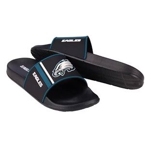 Eagles Black Slide Sandals